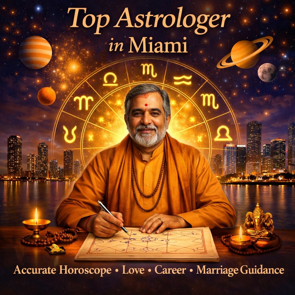 Top Astrologer In Miami - Online & Phone Consultations at Vedic Astrology USA